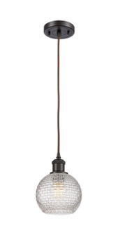 Ballston One Light Mini Pendant in Oil Rubbed Bronze (405|516-1P-OB-G122C-6CL)