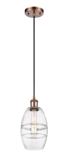 Ballston One Light Mini Pendant in Antique Copper (405|516-1P-AC-G557-6CL)