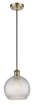 Ballston One Light Mini Pendant in Antique Brass (405|516-1P-AB-G122C-8CL)