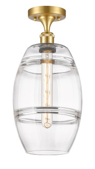 Ballston One Light Semi-Flush Mount in Satin Gold (405|516-1C-SG-G557-8CL)