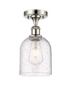 Ballston One Light Semi-Flush Mount in Polished Nickel (405|516-1C-PN-G558-6SDY)