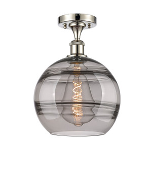 Ballston One Light Semi-Flush Mount in Polished Nickel (405|516-1C-PN-G556-10SM)