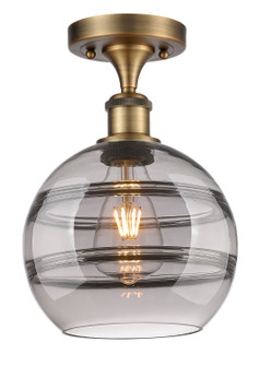 Ballston One Light Semi-Flush Mount in Brushed Brass (405|516-1C-BB-G556-8SM)