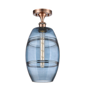 Ballston One Light Semi-Flush Mount in Antique Copper (405|516-1C-AC-G557-8BL)