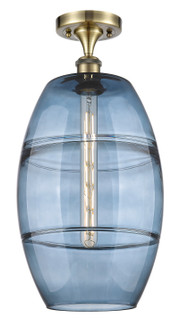 Ballston One Light Semi-Flush Mount in Antique Brass (405|516-1C-AB-G557-10BL)