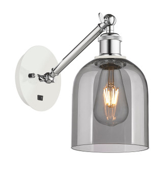 Ballston One Light Wall Sconce in White Polished Chrome (405|317-1W-WPC-G558-6SM)