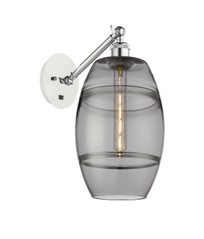 Ballston One Light Wall Sconce in White Polished Chrome (405|317-1W-WPC-G557-8SM)