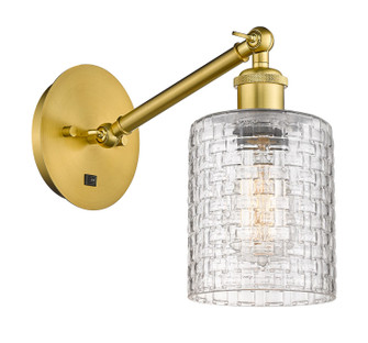 Ballston One Light Wall Sconce in Satin Gold (405|317-1W-SG-G112C-5CL)