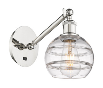 Ballston One Light Wall Sconce in Polished Nickel (405|317-1W-PN-G556-6CL)