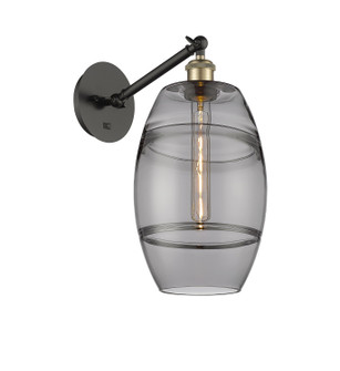 Ballston One Light Wall Sconce in Black Antique Brass (405|317-1W-BAB-G557-8SM)