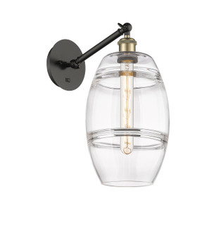 Ballston One Light Wall Sconce in Black Antique Brass (405|317-1W-BAB-G557-8CL)