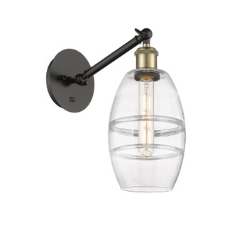 Ballston One Light Wall Sconce in Black Antique Brass (405|317-1W-BAB-G557-6CL)