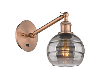 Ballston One Light Wall Sconce in Antique Copper (405|317-1W-AC-G556-6SM)