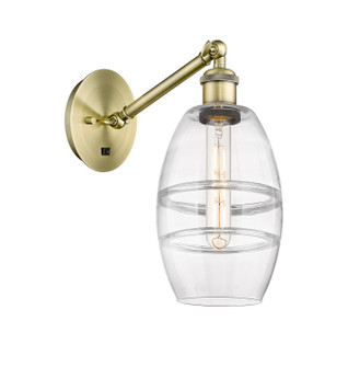 Ballston One Light Wall Sconce in Antique Brass (405|317-1W-AB-G557-6CL)