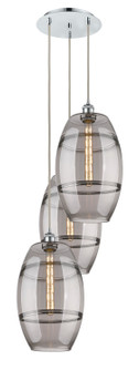 Ballston Three Light Pendant in Polished Chrome (405|113B-3P-PC-G557-10SM)