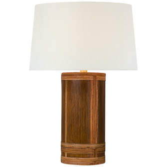 Lignum LED Table Lamp in Dark Oak and Dark Rattan (268|MF 3010DO/DRT-L)