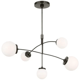 Prescott Five Light Chandelier in Bronze (268|KS 5403BZ-WG)