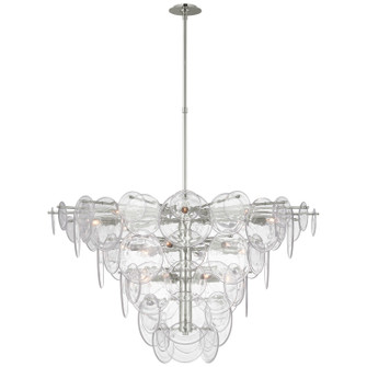 Loire LED Chandelier in Polished Nickel (268|ARN 5454PN-CSG)