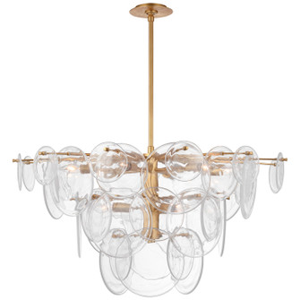 Loire Nine Light Chandelier in Gild (268|ARN 5450G-CSG)
