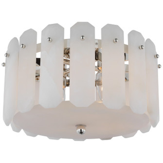 Bonnington Four Light Flush Mount in Polished Nickel (268|ARN 4124PN-ALB)