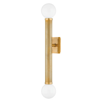 Pienza Two Light Wall Sconce in Vintage Brass (68|373-02-VB)