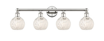 Edison Four Light Bath Vanity in Polished Nickel (405|616-4W-PN-G1216-6WM)
