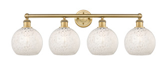 Edison Four Light Bath Vanity in Brushed Brass (405|616-4W-BB-G1216-8WM)