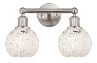 Edison Two Light Bath Vanity in Brushed Satin Nickel (405|616-2W-SN-G1216-6WM)