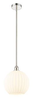 Edison One Light Mini Pendant in Polished Nickel (405|616-1S-PN-G1217-12WV)