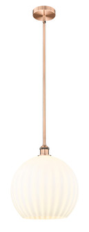 Edison One Light Pendant in Antique Copper (405|616-1S-AC-G1217-14WV)