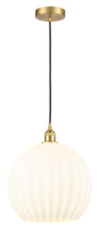 Edison One Light Pendant in Satin Gold (405|616-1P-SG-G1217-14WV)