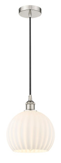 Edison One Light Mini Pendant in Polished Nickel (405|616-1P-PN-G1217-10WV)