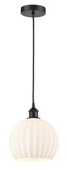 Edison One Light Mini Pendant in Matte Black (405|616-1P-BK-G1217-10WV)