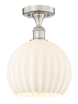 Edison One Light Semi-Flush Mount in Brushed Satin Nickel (405|616-1F-SN-G1217-10WV)