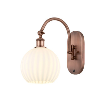 Ballston LED Wall Sconce in Antique Copper (405|518-1W-AC-G1217-8WV)