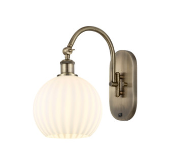 Ballston One Light Swing Arm in Antique Brass (405|518-1W-AB-G1217-8WV)