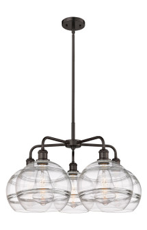 Ballston Five Light Chandelier in Oil Rubbed Bronze (405|516-5CR-OB-G556-10CL)