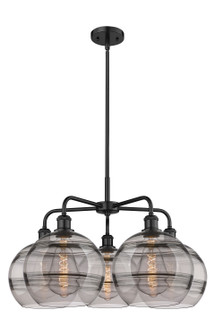 Ballston Five Light Chandelier in Matte Black (405|516-5CR-BK-G556-10SM)