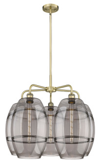 Downtown Urban LED Chandelier in Antique Brass (405|516-5CR-AB-G557-10SM)