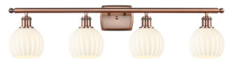 Ballston LED Bath Vanity in Antique Copper (405|516-4W-AC-G1217-6WV)