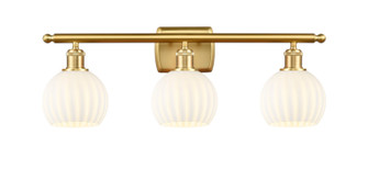 Ballston LED Bath Vanity in Satin Gold (405|516-3W-SG-G1217-6WV)