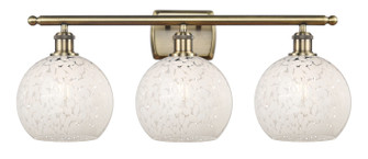 Ballston Three Light Bath Vanity in Antique Brass (405|516-3W-AB-G1216-8WM)