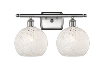 Ballston Two Light Bath Vanity in Brushed Satin Nickel (405|516-2W-SN-G1216-8WM)