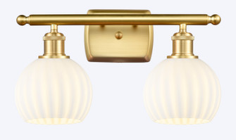 Ballston LED Bath Vanity in Satin Gold (405|516-2W-SG-G1217-6WV)
