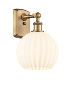 Ballston One Light Wall Sconce in Brushed Brass (405|516-1W-BB-G1217-8WV)