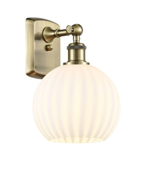 Ballston LED Wall Sconce in Antique Brass (405|516-1W-AB-G1217-8WV)