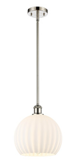 Ballston One Light Mini Pendant in Polished Nickel (405|516-1S-PN-G1217-10WV)