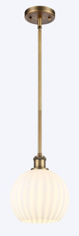 Ballston LED Mini Pendant in Brushed Brass (405|516-1S-BB-G1217-8WV)