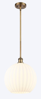 Ballston LED Mini Pendant in Brushed Brass (405|516-1S-BB-G1217-12WV)