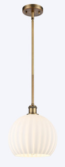 Ballston One Light Mini Pendant in Brushed Brass (405|516-1S-BB-G1217-10WV)